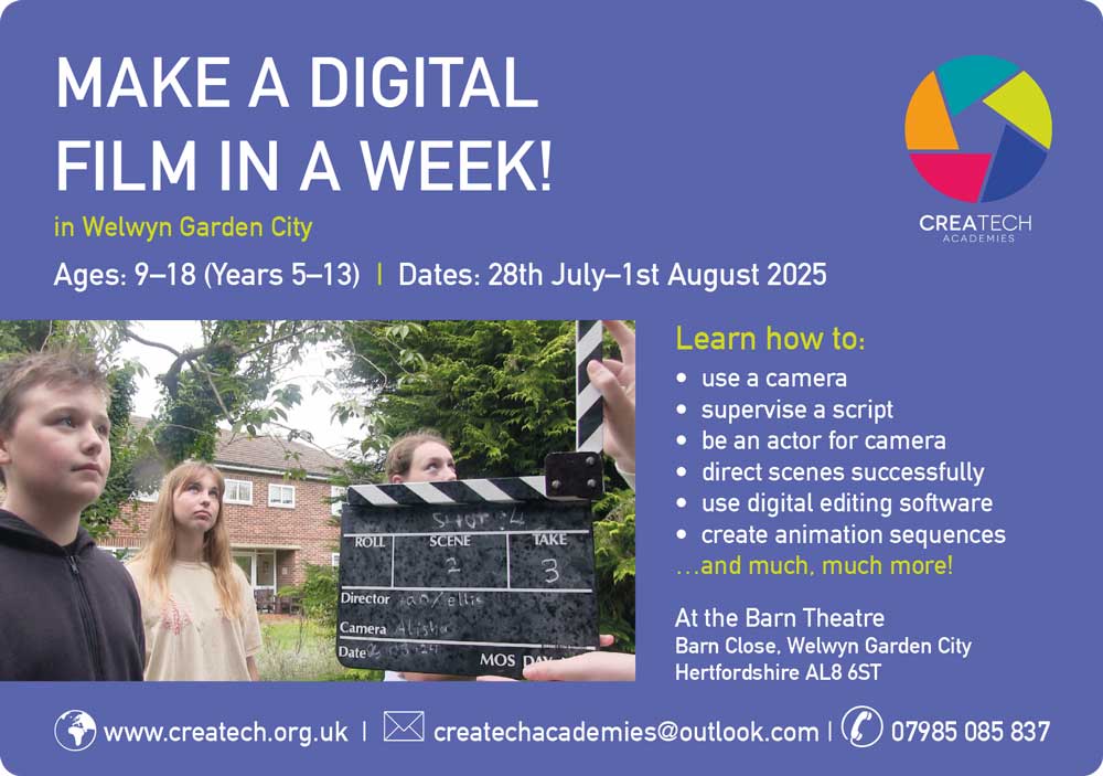 Createch Advert - Summer film workshop