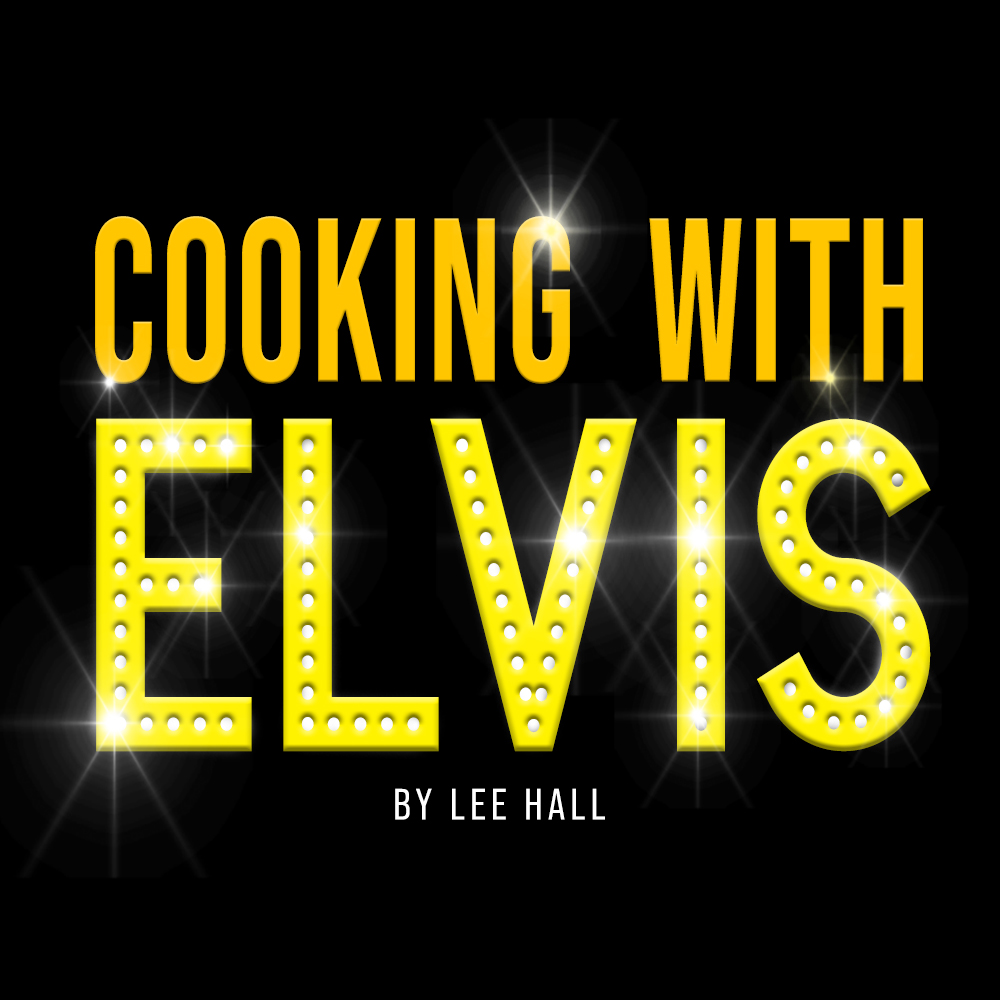 A production graphic for Cooking with Elvis at the Barn Theatre.