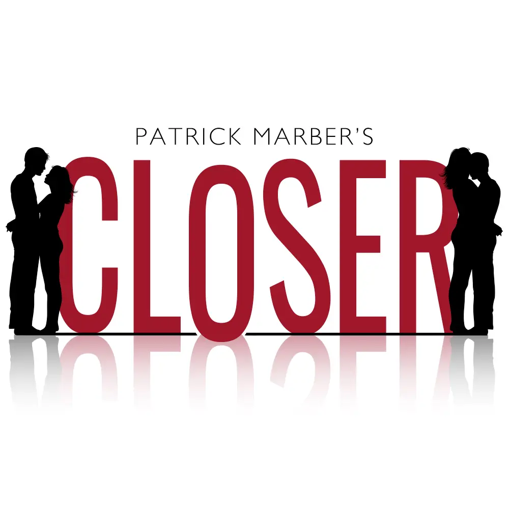 Closer by Patrick Marber ain the Barn Theatre Studio, Welwyn Garden City, Herts - 31st May - 3rd June 2023 production graphic.