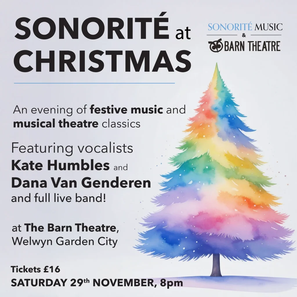 Sonorite music night at Christmas graphic